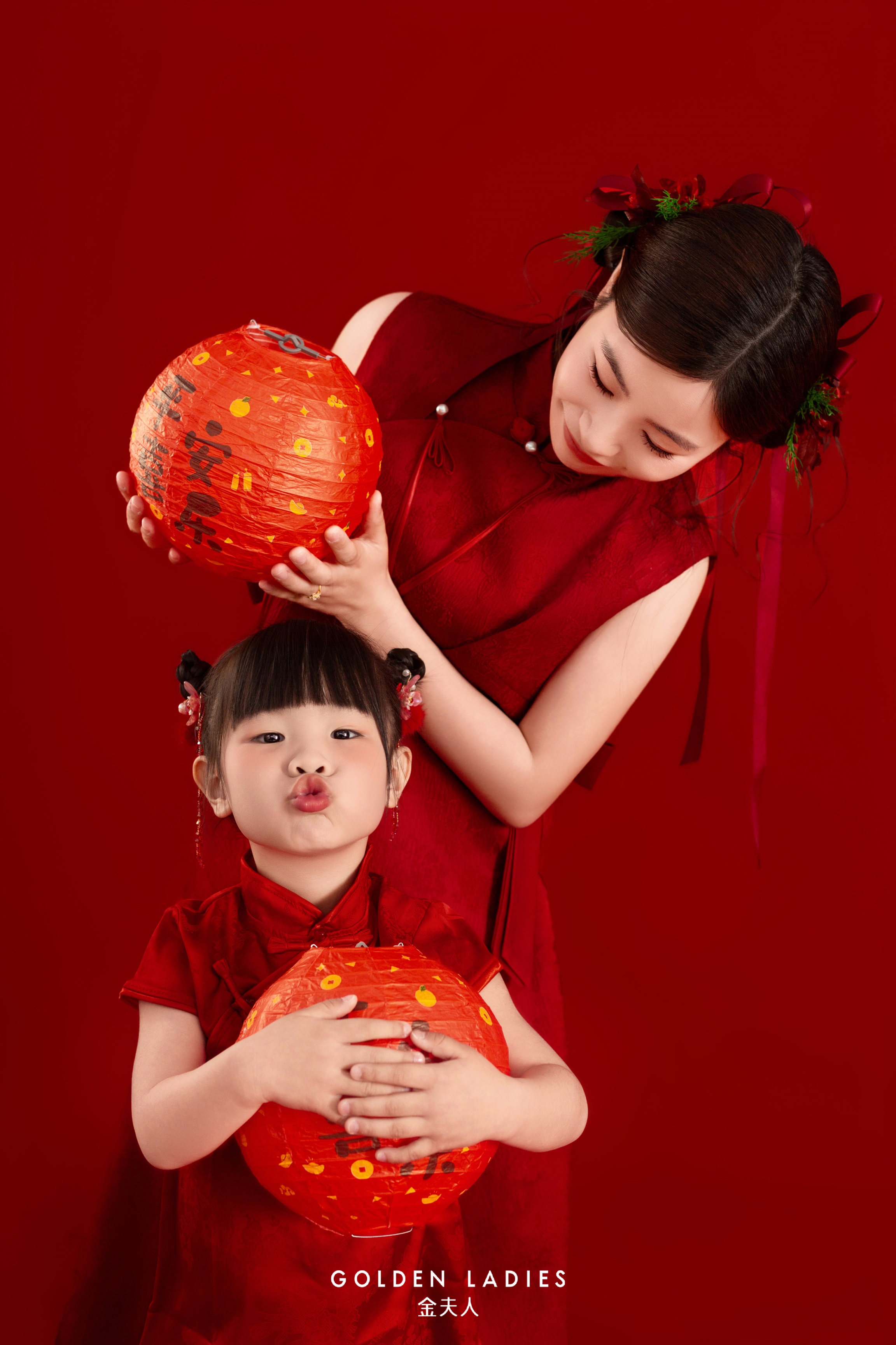 金夫人中式全家福样片
