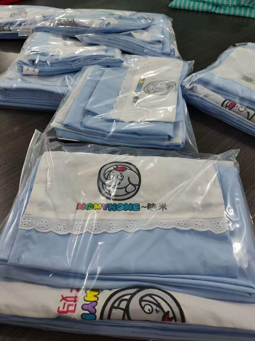 学生纯棉床品展示
