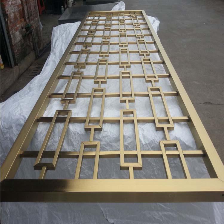 餐厅不锈钢屏风加工实景