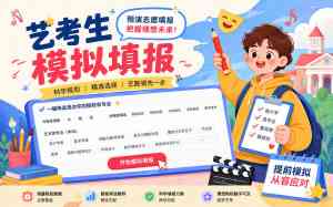 2026年编导生志愿填报app优选，艺考志愿宝智能系统深度解析