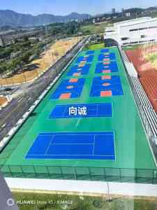 2026年江西羽毛球场施工材料优选:向诚新材料环保硅PU与水性丙烯酸方案解析